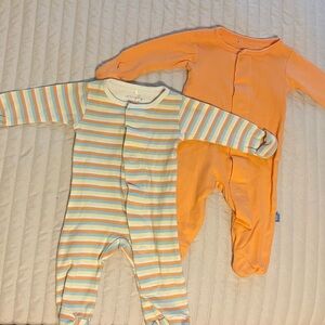 Magnetic Me Orange and Striped Kids Footies